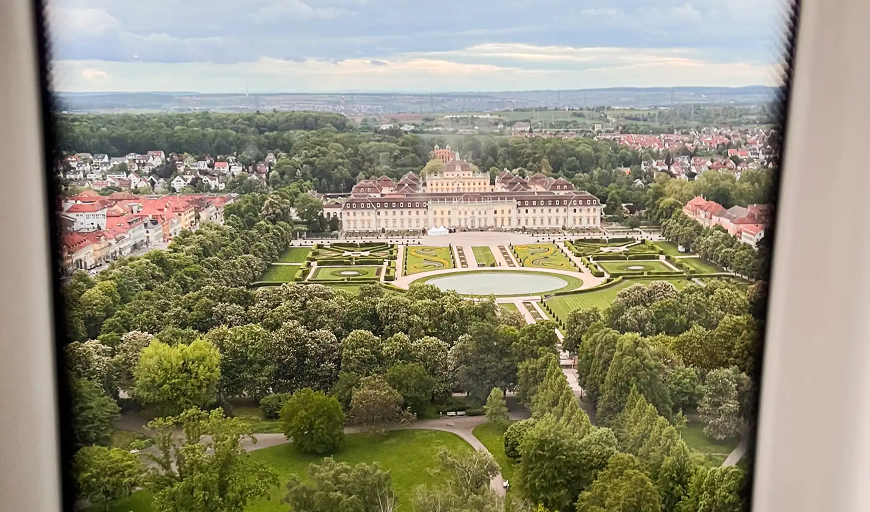 Aussicht auf dem Schloss Ludwigsburg
